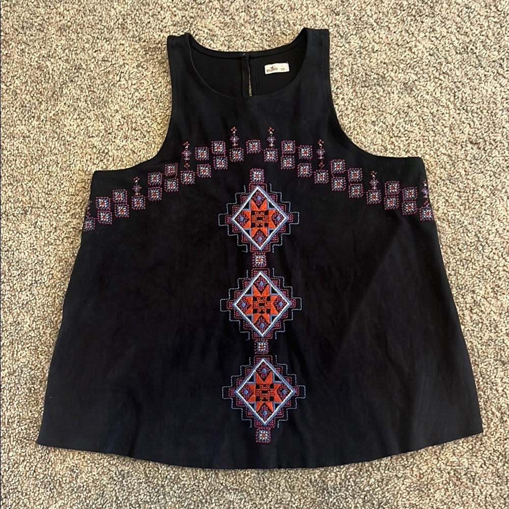 Hollister Embellished Tank Top Size: S